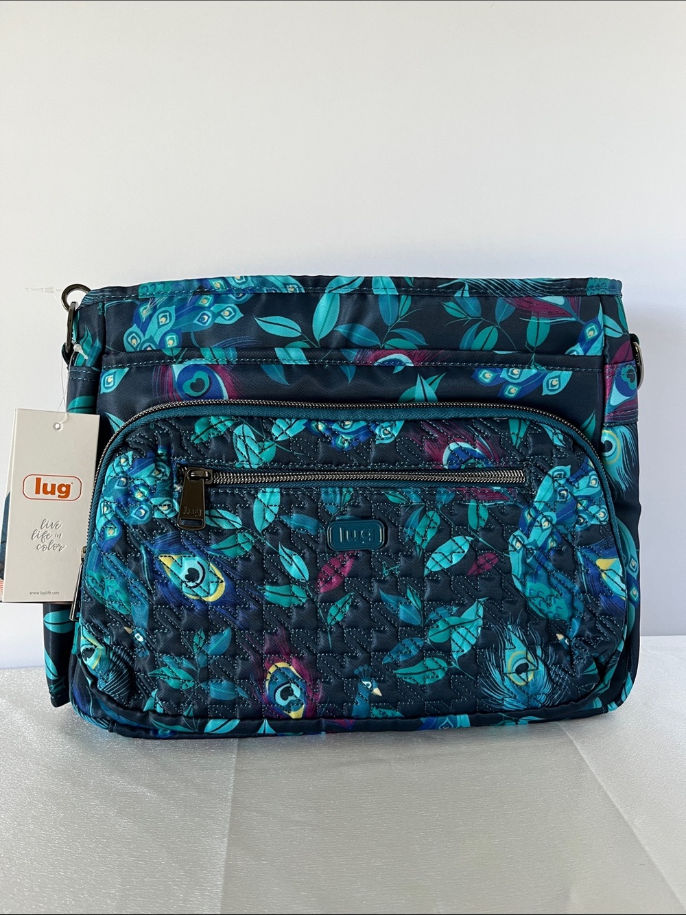 LUG - ** RARE - Hard To Find Color **- Shimmy SE Crossbody Bag in Peacock Multi